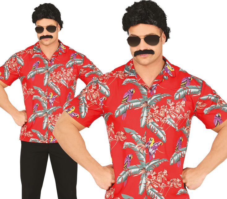 Hawaii Blouse Papegaaien