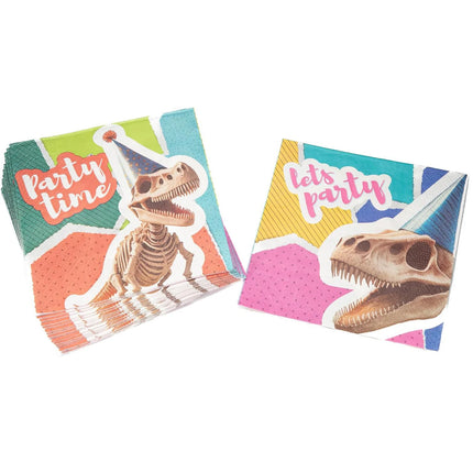 Dinosaurus Servetten 3 - Laags 33cm 20st