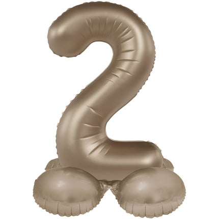 2 Jaar Cijfer Ballon Goud 41cm van Folat koop je bij Partywinkel