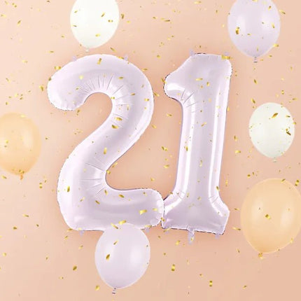 2 Jaar Cijfer Ballon Paars Leeg 72cm van Partydeco koop je bij Partywinkel