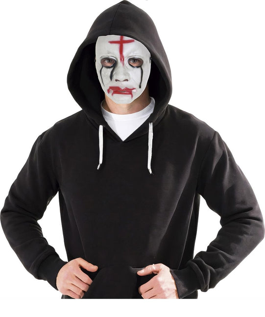 Rood Witte Halloween Masker Kruis