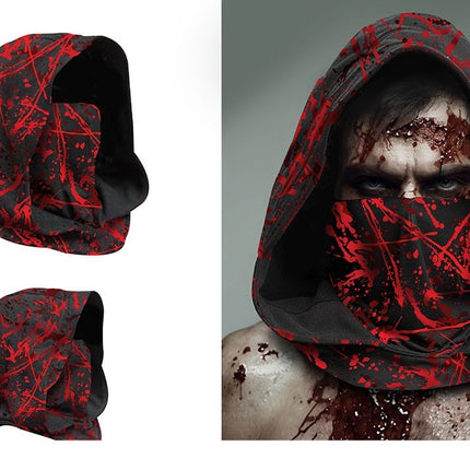 Halloween Muts Zwart Bloed Spetters