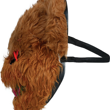 Halloween Masker Bruin Beer Met Licht
