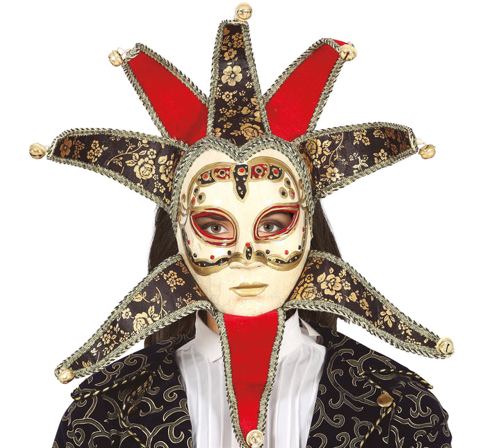 Rood Masker Venitiaans Dames