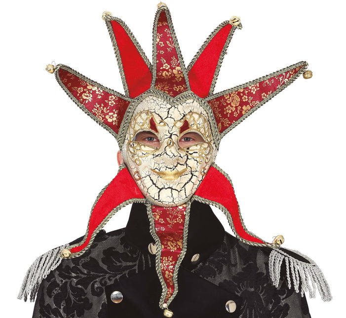 Rood Masker Venitiaans Heren