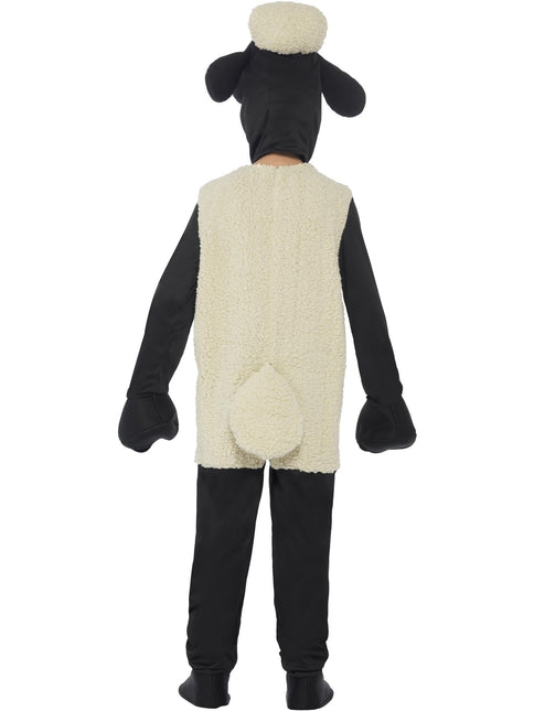 Shaun the Sheep Kinderkostuum – Wit/Zwart
