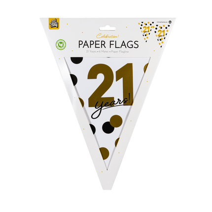 21 Jaar Slinger 6m van Paper Dreams koop je bij Partywinkel