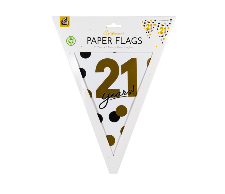 21 Jaar Slinger 6m van Paper Dreams koop je bij Partywinkel