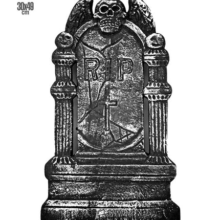 Grijze Grafsteen Rip 49cm
