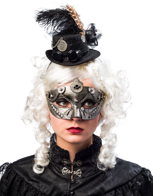 Steampunk Haarband Zwart