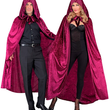 Halloween Cape Rood Fluweel 1,4m