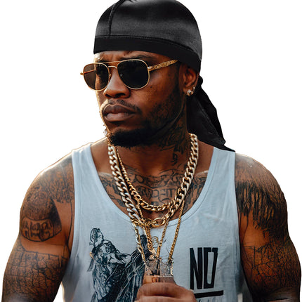 Zwarte Bandana Polyester