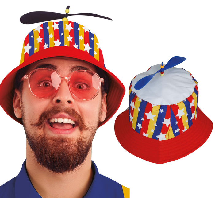 Gekleurde Hoed Met Proppellor