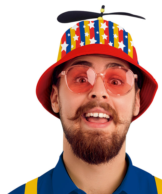 Gekleurde Hoed Met Proppellor