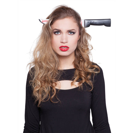 Halloween Haarband Mes door Hoofd