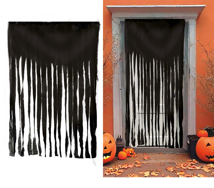 Grijze Deurgordijn 2m