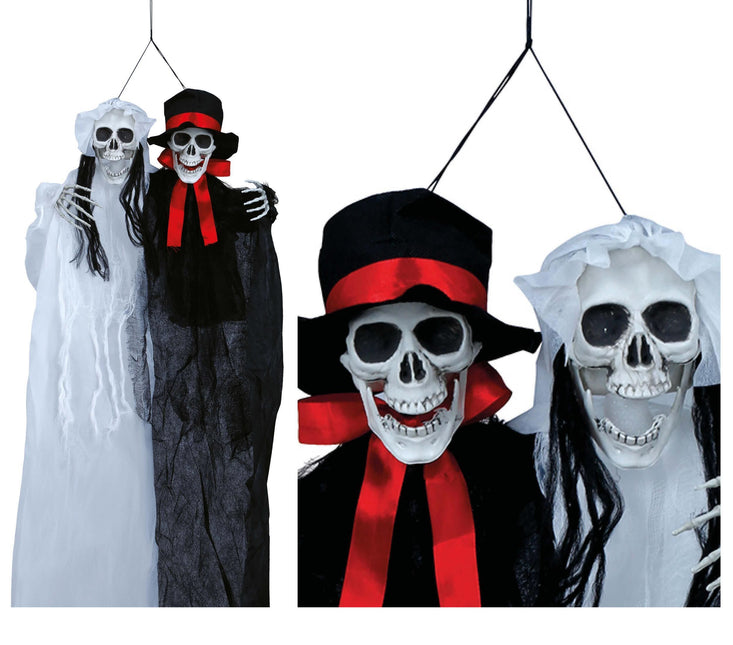 Halloween Poppen Bruid En Bruidegom 90cm