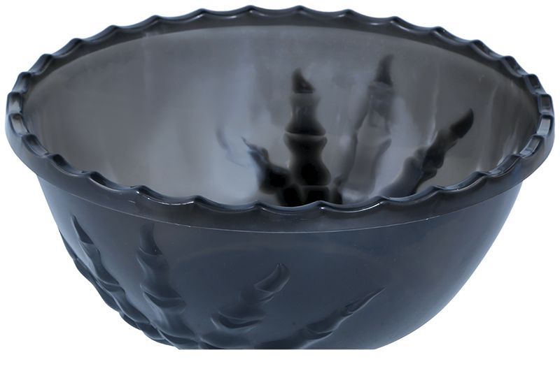 Zwarte Halloween Tafeldecoratie Skelethand Kom