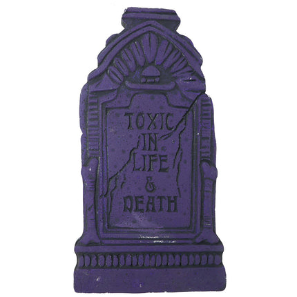 Paarse Grafsteen Toxic 43cm