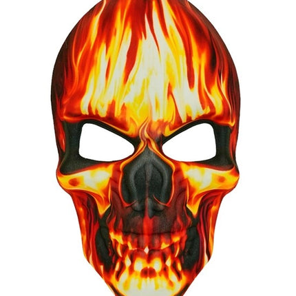 MASKER BRANDENDE SCHEDEL - STOF
