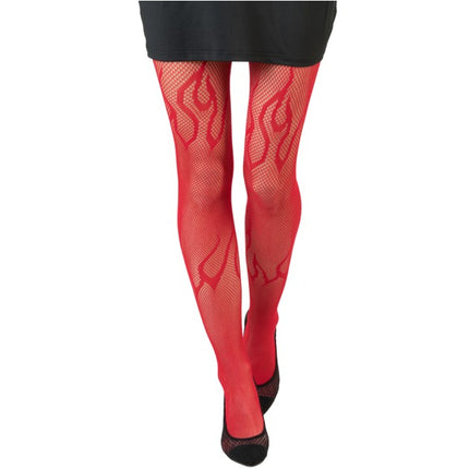 Rode Netpanty met Vlammen
