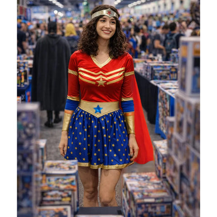 Tienerkostuum Superheldin Star (14-16 jaar)