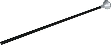 Zwart Zilveren Wandelstok Diamant Knop 85cm