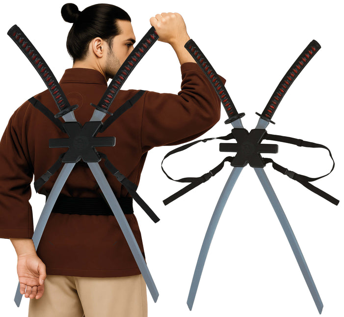 Zwarte Nep Zwaard Samurai 95cm 2st