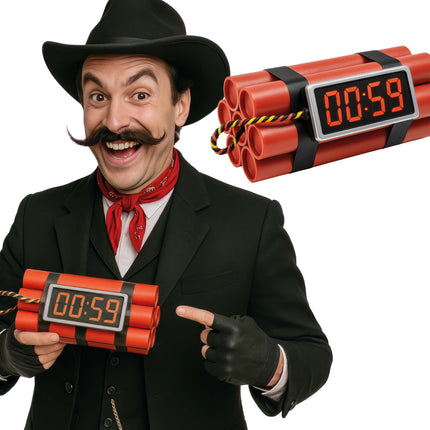 Rood Zwarte Nep Dynamiet 22cm