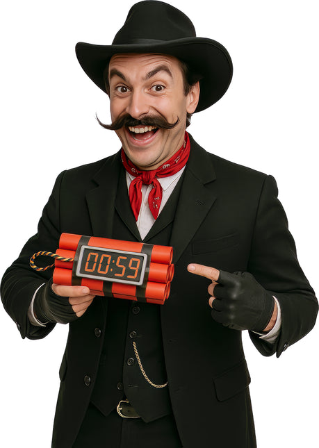 Rood Zwarte Nep Dynamiet 22cm