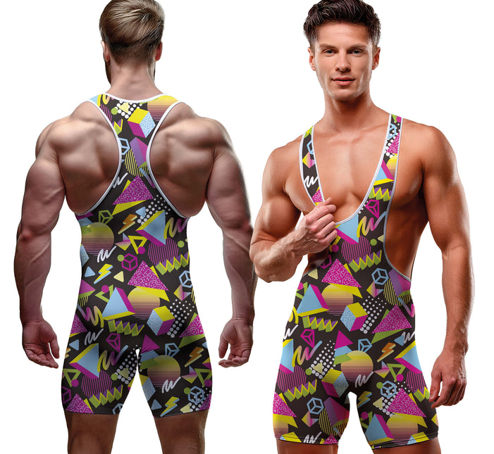 Neon 80S Jumpsuit Heren