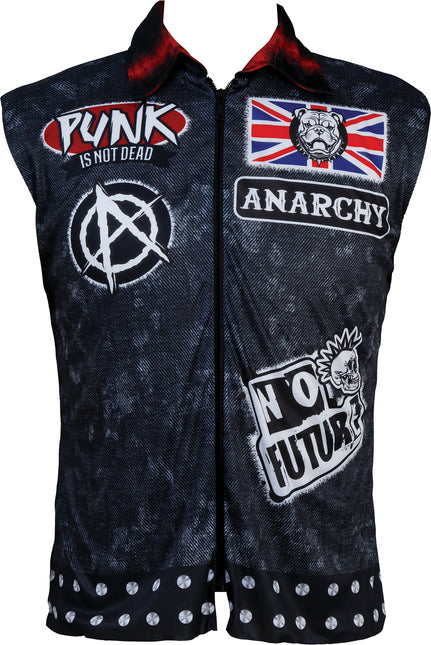 Punk Vest Zwart