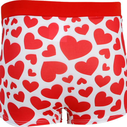 I Love You Onderbroek Rood Wit Hartjes