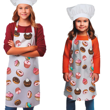 Gekleurde Schort Kind Cupcakes