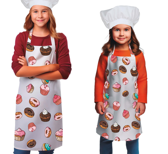 Gekleurde Schort Kind Cupcakes