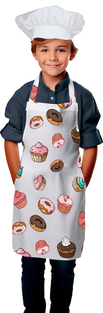 Gekleurde Schort Kind Cupcakes