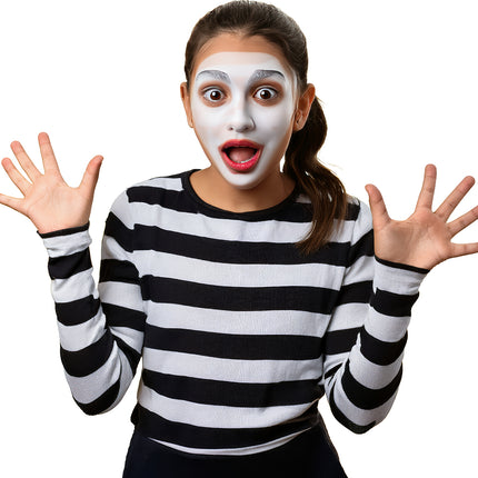 Zwart Witte Shirt Kind Gestreept