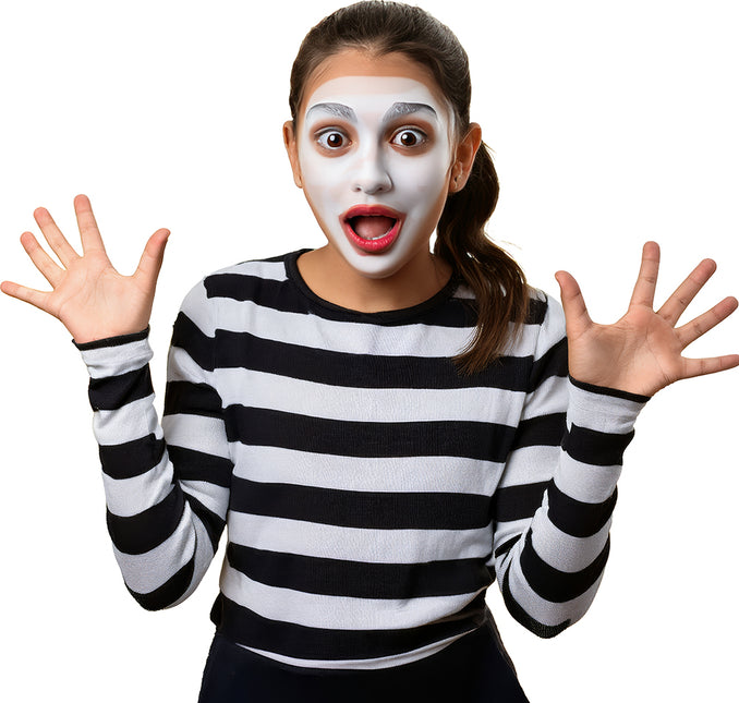 Zwart Witte Shirt Kind Gestreept