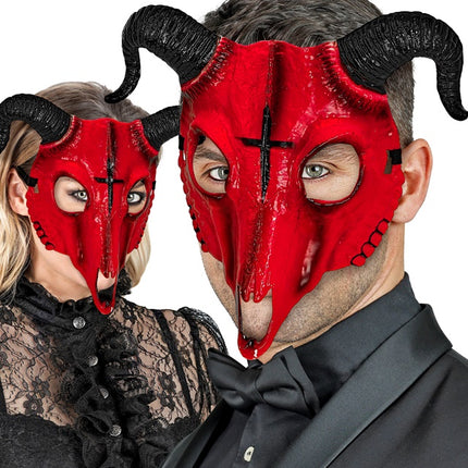 Duivel Masker Gekleurd