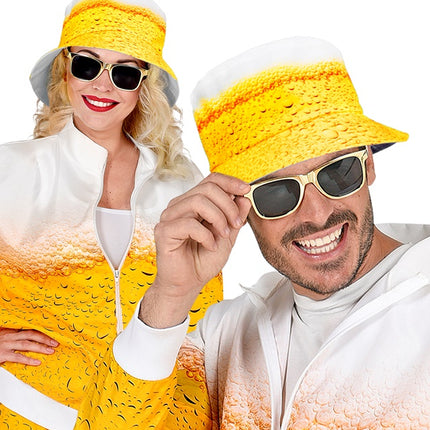 Bier Bucket Hat Geel