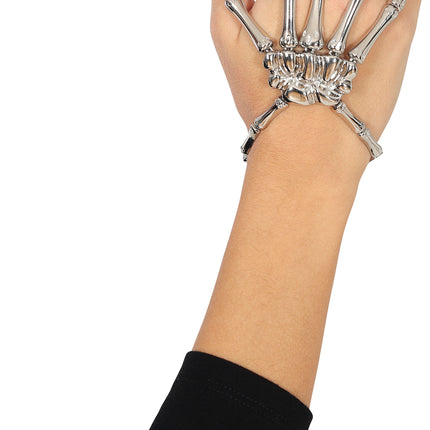Halloween Ring Zilver Skelet