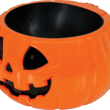 Halloween Kom Pompoen Licht, Geluid En Beweging 15cm