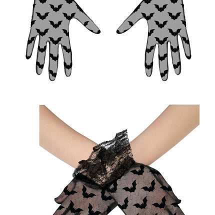 Kant Handschoenen Vleermuis 22cm
