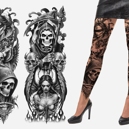 Halloween Panty Skelet Effect Vampier