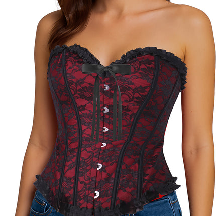 Bordeaux Rode Corset Dames
