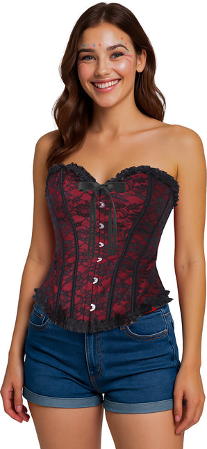 Bordeaux Rode Corset Dames