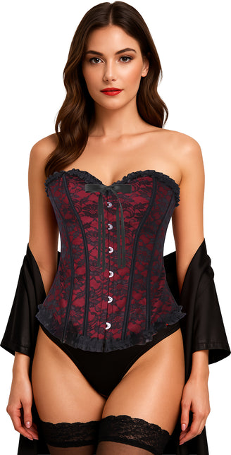 Bordeaux Rode Corset Dames