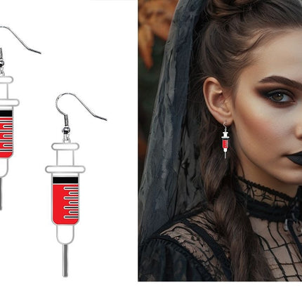 Halloween Oorbellen Spuiten