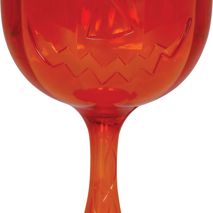 Oranje Wijnglas Pompoen 18cm