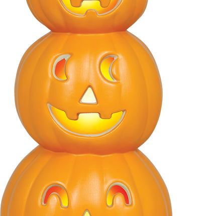 Halloween Pompoen Stapel Met Licht 52cm